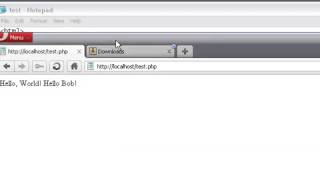 PHP Tutorial Video 4 First PHP Application, Hello World Echo Statements and Strings