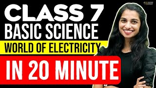 CLASS 7 BASIC SCIENCE | WORLD OF ELECTRICITY | CHAPTER IN FEW MINUTES | EXAM WINNER CLASS 7