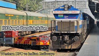 Gurgaon to Ringas by Runicha Express ft. A High Speed Race with Double Stack Freight on WDFC