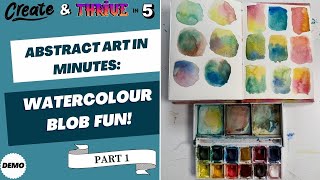 Playful Watercolour Techniques for Beginners|quick 5 minute art activities