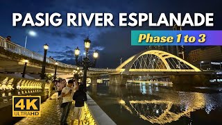 Discover Manila's Most Scenic Walking Path! PASIG RIVER ESPLANADE | 4K | Manila, Philippines