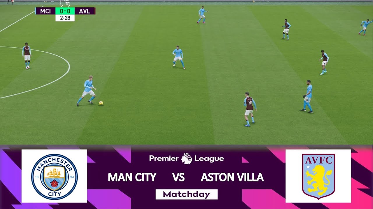 Manchester City Vs Aston Villa | Premier League 2020/21 - YouTube