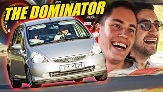 DOMINATING the Nürburgring with Monstrous Honda Jazz🥵