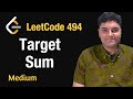 Target Sum - Leetcode 494 - Python