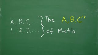 Let’s Learn The A, B. C’s of Math….Step-by-Step….