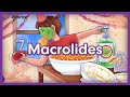 Macrolides Pharmacology Mnemonic Review for NCLEX | Antibiotics, Mechanism of Action, Side Effects