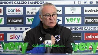 Conferenza stampa Ranieri pre Sampdoria-Udinese