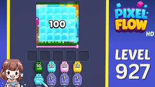 Pixel Flow Level 927 Solution Walkthrough
