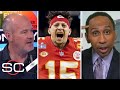 Stephen A. rips Rich Eisen says Patrick Mahomes is not a top 10 QB now despite being undefeated