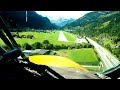 hawker hunter landing in ambri switzerland