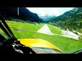 hawker hunter landing in ambri switzerland