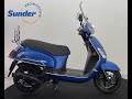 SYM FIDDLE II E5 25KM 2022 MATT BLUE LIMITED FULL ONTIONS 875 KM! bj: 2021 bij Sunder Bromfietsen