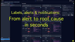 Labels, alerts \u0026 notifications on distributed tracing data - from alert to root cause in seconds