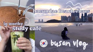 blown away by the wind at haeundae beach 🇰🇷 busan vlog 2021