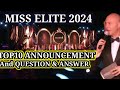 Miss Elite 2024 | Top 10 Announcement  and Q&A