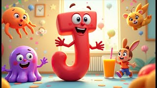 🔤🍓 Phonics Song for Kids | J for Jelly, Juice, Jump & More | Learn Sounds with Fun!| Nanhe Apne 🧃🎉