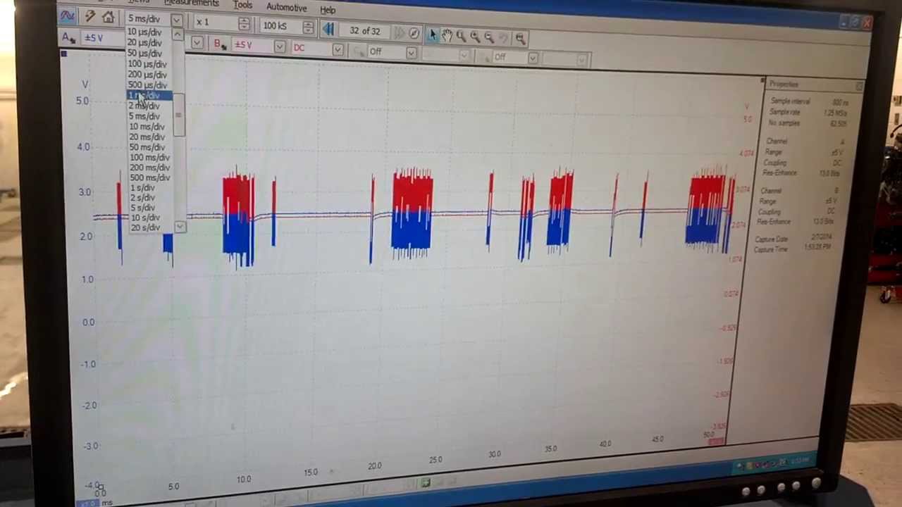 Testing The CAN Data Bus With A Lab Scope - YouTube