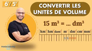 COMMENT CONVERTIR LES UNITÉS DE VOLUME ? 6ᵉ / 5ᵉ