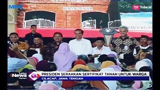 Presiden Bagikan Sertifikat Tanah untuk Warga Cilacap dan Sekitarnya - LIM 25/02