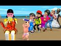 Scary Teacher 3D vs Squid Game Rescue Doll Out of The Giant Crab 5 Times Challenge