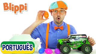 Aprenda as Cores na Caça aos Ovos | Vídeos Educativos para Crianças | As Aventuras de Blippi