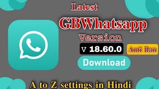 latest gb whatsapp 18.60.0 features and settings