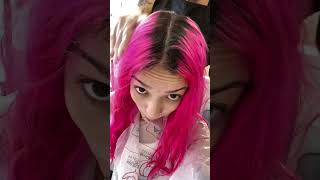 retoque de raiz do meu cabelo rosa🩷