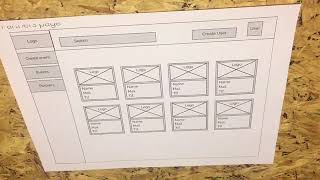 User test 1 - Paper prototype