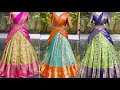 Kanjivaram silk Lehenga ₹949 | Kanchi Half sarees