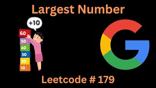 LARGEST NUMBER | LEETCODE 179 | PYTHON SOLUTION