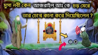 মুসা নবী কেন (আজরাইলকে) চড় মেরেছিলেন। রাসুলের বানী।ইসলামিক কাহিনী#moralstory # islamic story