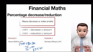 Y8 T1 U2 lesson 4 - Percentage increase:decrease