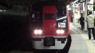 N'EX。253系。上り成田エクスプレス大宮行。大宮駅到着。