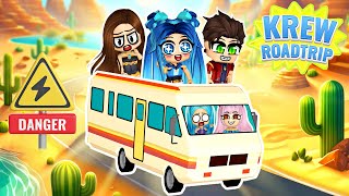 Our FAMILY VACATION in a RV! Roblox Dusty Road Trip!