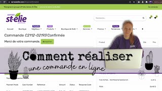 Comment réaliser une commande en ligne