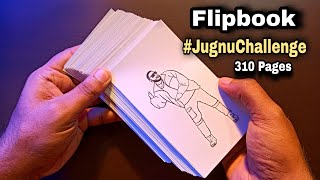 @Badshah - Jugnu (Hook Step) Flipbook drawing | #JugnuChallenge  #Shorts