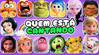 Adivinhe Quem Está Cantando 🎤🎙️🎶 Desafio de Músicas da Disney | Divertida Mente 2, Moana 2, Elsa