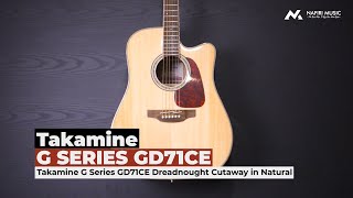 Takamine G Series GD71CE Dreadnought Cutaway in Natural