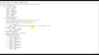 Python program to find student grade in five subjects