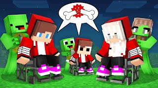 Maizen FAMILY Broke LEG and Mikey FAMILY Help THEM in Minecraft! - Parody Story(JJ and Mikey TV)