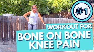 BONE on BONE KNEE PAIN Workout with a Physical Therapist | Dr. Alyssa Kuhn PT
