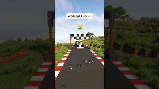 Minecraft Working Car 🏎️ | Minecraft Working F1 car| Credit -kwyseur | #shorts #minecraft #f1