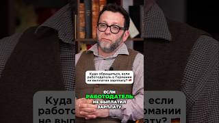 Куда обращаться, если работодатель в Германии не выплатил зарплату? 🇩🇪