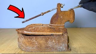 Very Rusty Antique Iron Restoration