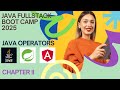 Java Full-Stack Developer Guide 2025 | Java Operators Deep Dive