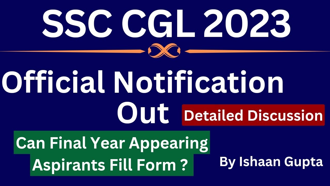 SSC CGL 2023 🔥 - Notification Out - Full Details - 7500 Posts - Exam ...