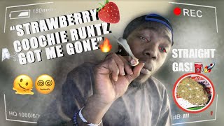 STRAWBERRY COOCHIE RUNTZ GOT ME ZOOTED 🤯💨 | First Time Trying It
