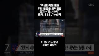 옥바라지에 비해 우리 불륜은 도덕관념 철저…'금사'하자  출쳐  SBS   뉴스딱