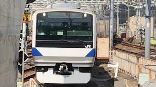 【折り返し準備】E531系K403編成普通上野行き　上野駅到着