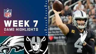 Eagles vs. Raiders Week 7 Highlights | NFL 2021